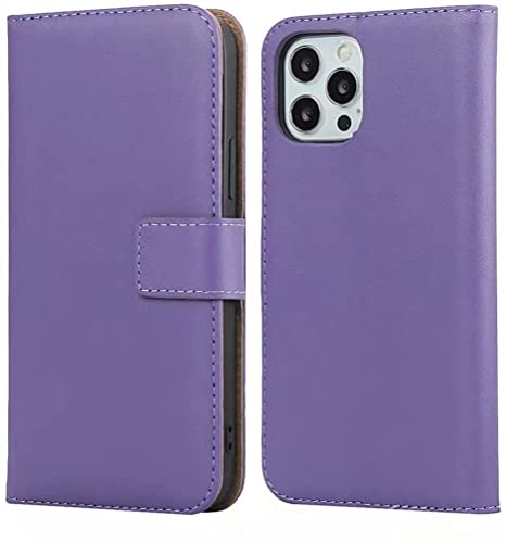Housse cuir iPhone 12 Pro violette idéale pour visionner vos vidéos en mains libres