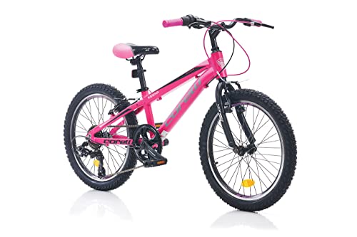 Corelli 20 Zoll Regina Kinderfahrrad 7-Gang, Alu Hohlkammerfelgen, Alurahmen Pink