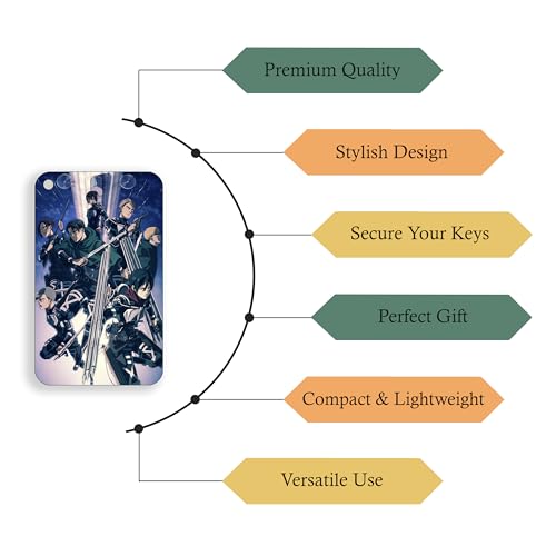 Image of Premium AOT Key chains for Anime Fans, for Gifting, Bike, Scooty, Car Key Chain