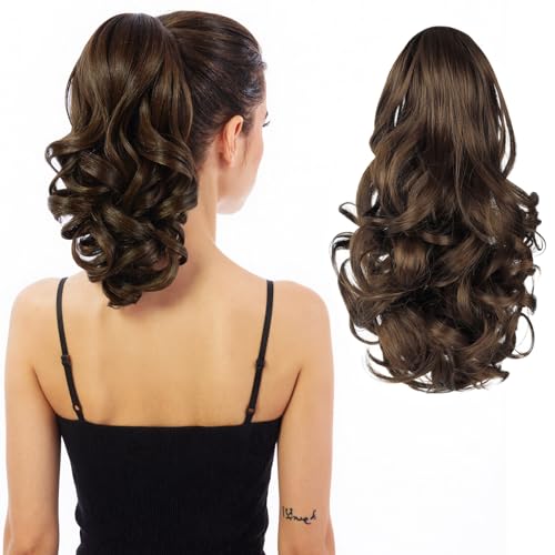 HEWEICSY �|�j�[�e�[���G�N�X�e���V�����A�����p�N���b�v�I���|�j�[�e�[���A30.5 cm �N���[�N���b�v �V���[�g�J�[���[�E�F�[�u�|�j�[�w�A�G�N�X�e���V���� �����p - �u���E��