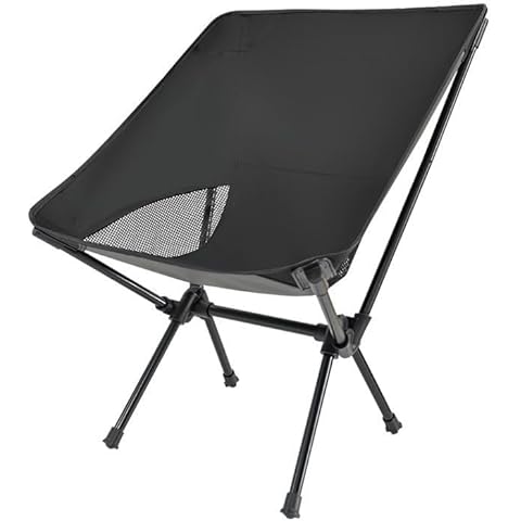 Backpacking Chair, Compact Camping Chair, Camping Folding Chairs for 260lb, for Adults Lightweight Camping Chair, Ultra Durable for Travel Beach Picnic Festival Hiking, Portable Chair Camping Chairs Cover