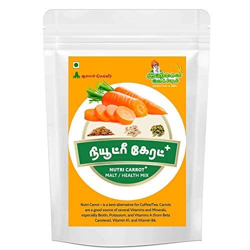 Aalayam Selveer NUTRI CARROT + Health Mix | Carrot Malt | Carrot Health Drink Powder ????? ?????? - 500 Grams