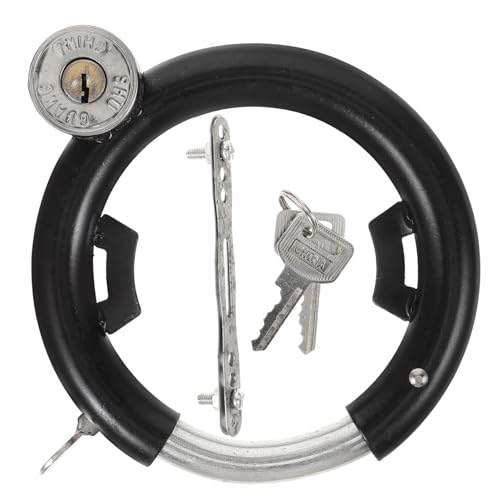 ifundom 1Set Round Steel Bicycle Lock Heavy Duty Theft Cycle Accessory for Electric Scooters Mountain Bikes More Durable Design for Enhanced Security