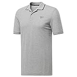reebok polo Cuello de polo en canalé con solapa de tres botones.