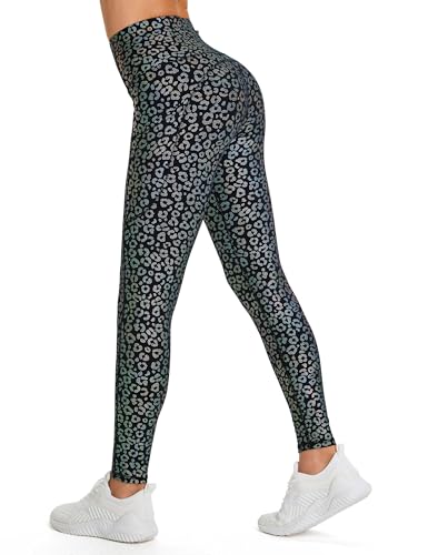 Image of THE GYM PEOPLE Thick High Waist Yoga Pants with Pockets, Tummy Control Workout Running Yoga Leggings for Women