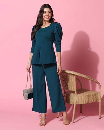 Image of GRECIILOOKS Co Ord Set For Women Stylish | Dress for Women | Trendy Summer Travel Outfit | Lightweight 2 Piece for Holiday Look & Puja | A Line Dresses For Women | Stylish Midi Party Dress for Women | Winter Casual Wear
