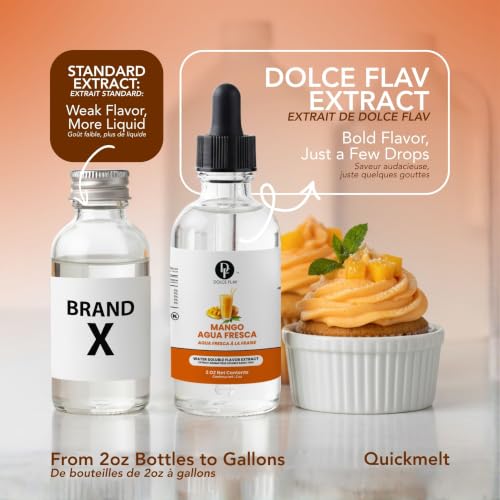 Image of Dolce Flav Mango Extract, Agua Fresca, for Drinks, 2oz