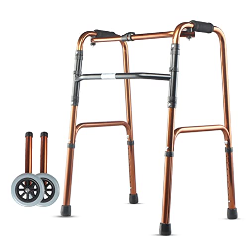 高齢者のためのモビリティウォーカーウォーカー ロレーター 老人高齢者ウォーカー 折りたたみ式 2輪 ローリングロレーター 高さ調節可能 移動補助 ウォーキング