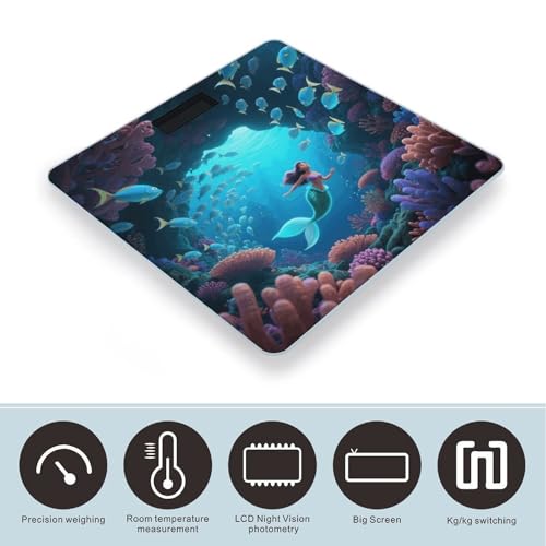 Báscula digital para baño Mermaid in The Ocean 400 lb miniatura 3