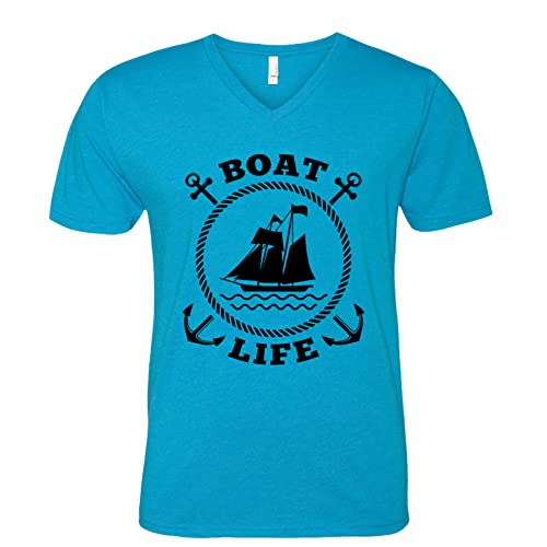 Boat Life Men's V Neck T Shirt