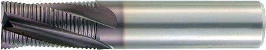 WIDIA Hanita TC4S0R10004 4S0R HP Roughing End Mill, 0.0197
