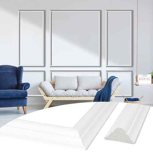 Sunnyglade 6 Frame Pre-Cut Wall Molding kit, Ready to Assemble