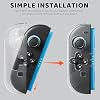 PAWDIARY Clear Switch 2 Controller Case Cover, Handheld Left and Right Controller Switch 2 Grip Skin Softshell with Comfort Ergonomic, Transparent Diamond Design Handle Protector