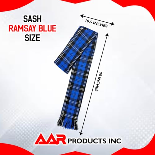 Image of AAR Womens Tartan Clan Sashes Ladies Brooch Scottish Highland - 90 x 10.5 Inches, American Patriot