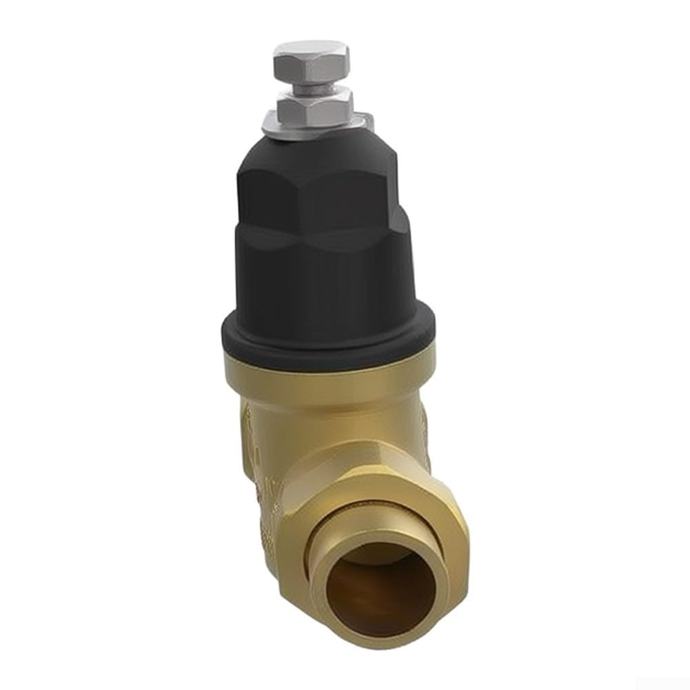Valvola di regolazione della pressione, regolatore di pressione dell'acqua regolabile, 0-160 PSI per cicli di irrigazione e utensili elettrici pneumatici in ottone libero (3/4)