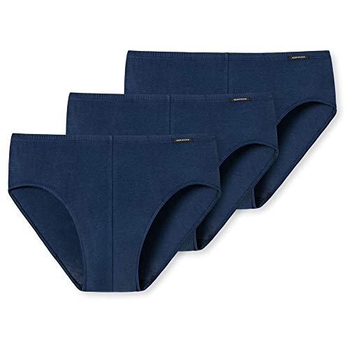 Preisvergleich Produktbild Schiesser Herren Dreierpack Slip Unterwäsche, dunkelblau, L