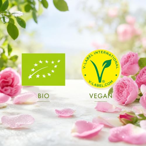 Höllingerr Bio Rosenblüten Sirup - Vegan, 3x500ml Glas Flasche - Rosige Erfrischung – Ansicht 6