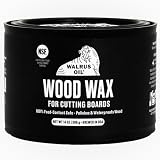Walrus Oil - Wood Wax, 14 oz Jar, FDA Food-Contact Safe, Cutting Board Wax and Board Cream