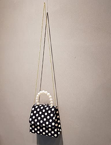 Image of Women Polka Dot Tote Bag Top Handle Bag Shoulder Bag Crossbody Bag