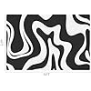 Amazon.com: Ksriylm Modern Black and White Wave Area Rug 4x6 Large ...