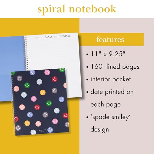 Grand cahier de notes Kate Spade résistant pour écrire sans ratures