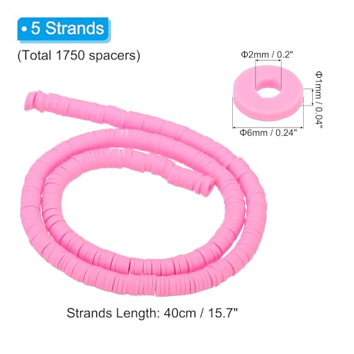 PATIKIL 6mm Polymer Clay Beads Spacer - Image 2