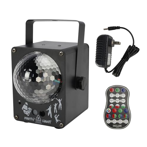 Frezon RGBミラーボール ディスコライトdisco light クリスマス 照明 60種パターンと30種照明効果 で軽量 音声感知対応パー ホームパーティー、ダンスイベント、カラオケ、クラブ、ハロウィン、クリスマス、大晦日