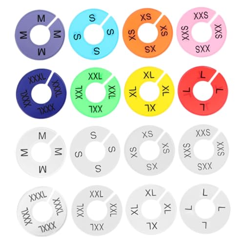 DOITOOL Closet Dividers for Clothes Sorting Double Sided Round Organizers XXS XXS Clothing Rack Separators for Home Retail
