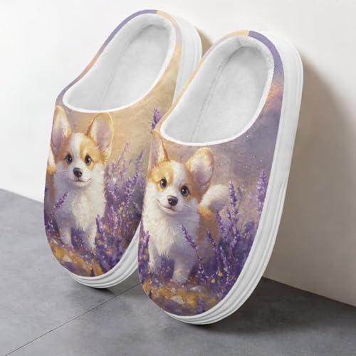 Jeiento Animal Slippers for Women Lady Lightweight Platform Slippers with Flannel Upper Warm Cozy Fuzzy House Slipper Bedroom Shoes4