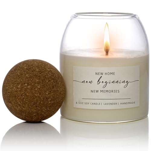 House Warming Gifts New Home,Housewarming New Home Gift Ideas for Women Men Neighbor | Soy Wax, Long-Lasting 60-Hours, Lavender (Housewarming Candle) - Image 2
