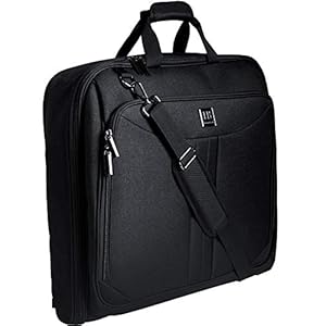 Housse Voyage Costume Homme XL, 3 Costumes | Valise Housse Vetement Voyage Porte Chemise Transport Sac Pliable | Noir