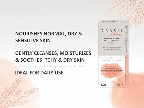 Image of Xtrasoft Hand & Body Moisturizing Wash with Collodial Oatmeal Prebiotic and Postbiotic (300 ML)