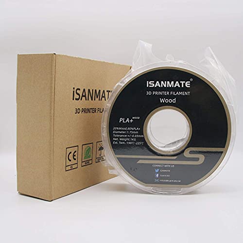Isanmate PLA175-WOOD Filament 1.75Mm, Pla+ Wood Filament 1.75Mm, 3D Printer Filament 1Kg/Spool thumb #6