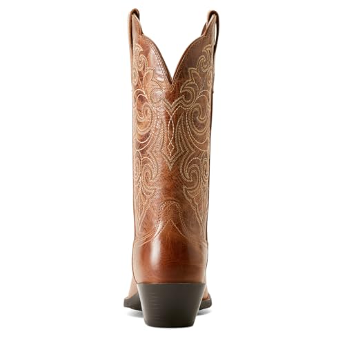 ARIAT ARIAT Women's Round Up Square Toe Western Boot, Ready Russet, 11