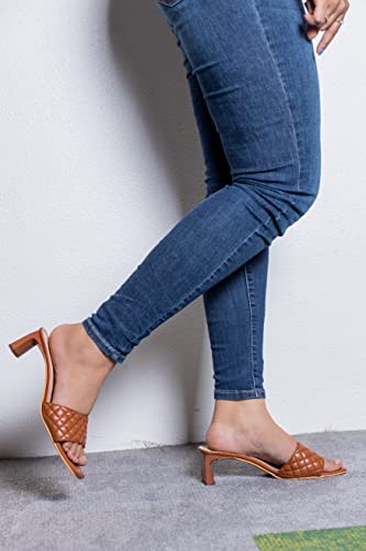 Image of CHERE Premium Mule Thin Flat Heel Sandal for Mule Women's with Open Toe Comfortable Sandals for Casual, Party and Formal Occasions