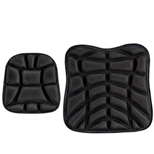 WWITH Cojin Asiento Moto para BMW R 1300 GS/R 1300 GS Adventure (2023-), Transpirable Antideslizante Alivio de Presión Cojín de Asiento para Motocicleta,C 2Pcs Fabric