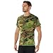 Rothco Camo T-Shirt – Rugged Short Sleeve Crew Neck Base Layer Tee Shirt, Woodland Camo, S
