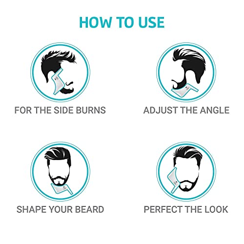 Droposale Beard Shaper Tool With Comb For Men, Home And Salon Use Comb