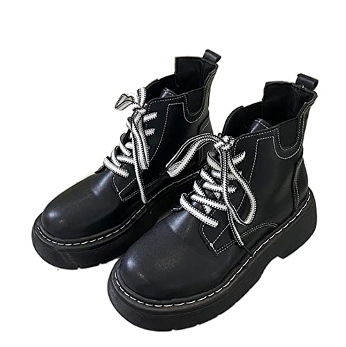 Bottines épaisses en cuir pour femme : les bottes de moto parfaites pour cet hiver