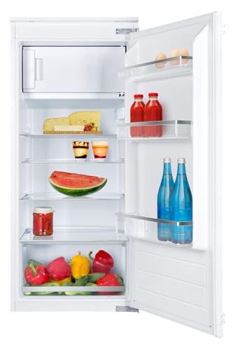 Amica EKSS 362 220 Einbau-Kühlschrank mit Gefrierfach / 122er Nische / Schlepptür-Technik / elektronische Steuerung / Tür-Offen-Alarm