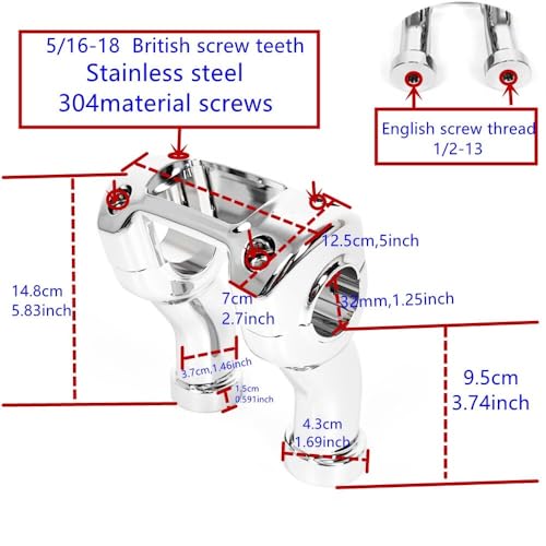 Guidon moto trop bas ? Solution rehausseur 4 pouces pour Softail Breakout