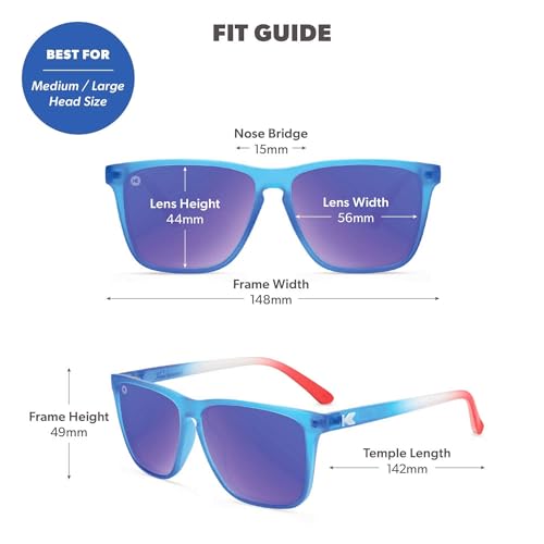 Image of Knockaround Square Polarized Sunglasses for Men & Women - UV400 Protection