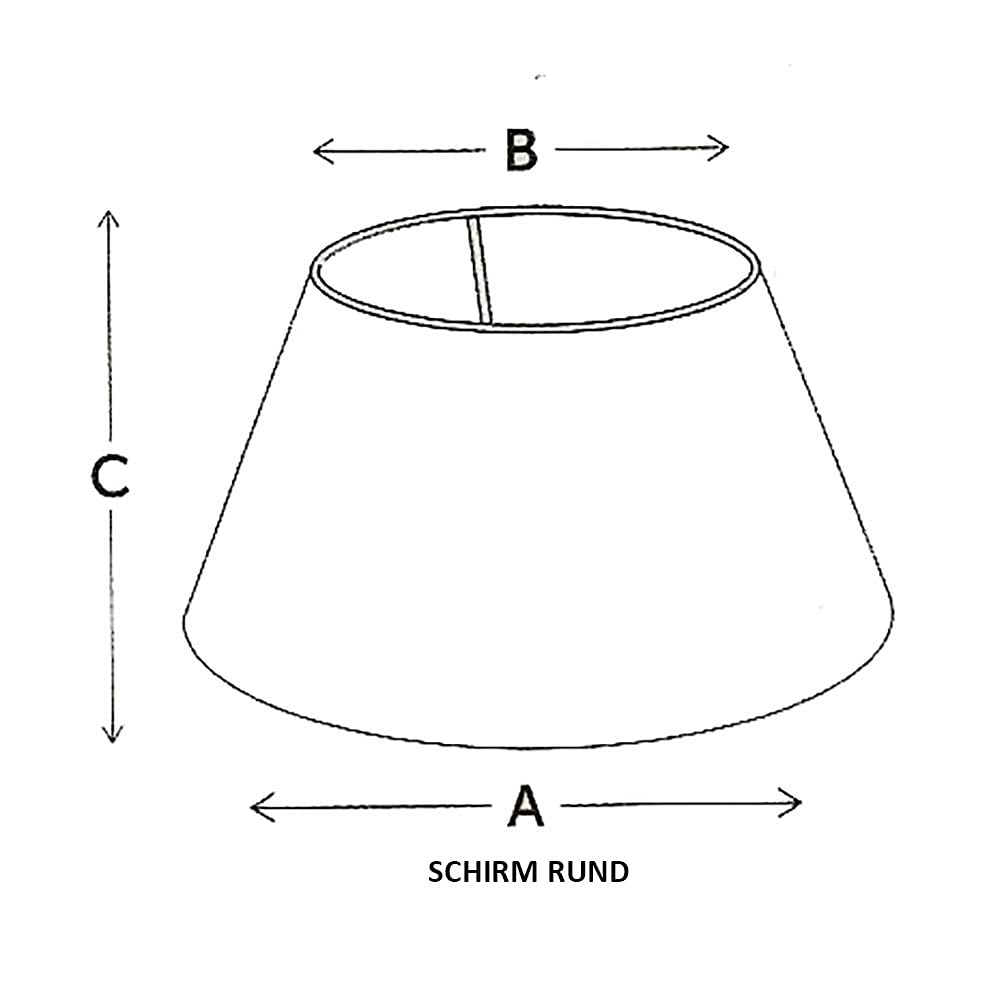 Dirk Davids Leuchten GmbH Paralume per Lampada da Tavolo in Lino Tondo Bianco Uovo Lampada da Terra Sgabello Lampada