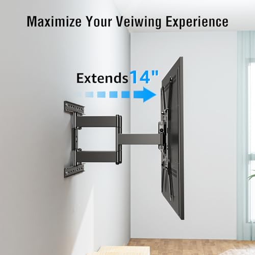 Mountup MU0062 Ultra Slim Full Motion Tv Wall Mount, 1.3 Inch Thin Low Profile Tv Bracket thumb #8