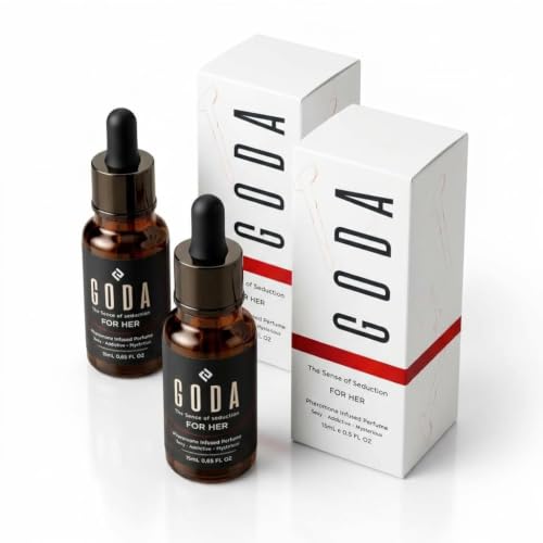 PACK OF 2 GODA Pheromones Perfume for Women Original Long-Lasting Vegan Fragrance with Jasmine & Rose 15ml (0.50 fl oz) Cruelty-Free Subtle & All-Day Scent
