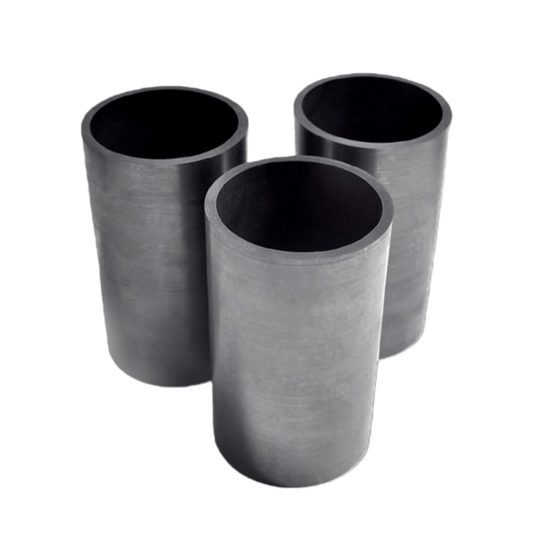 Crisoles de tubo recto de grafito de alta pureza: material de grafito resistente a altas temperaturas de 3000 ℃, 1 unidad(65x80mm)