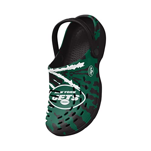 Image of FOCO Mens NFL Team Logo Tie-dye Garden Water Sandals Shoes Slipper Clogs with Strap