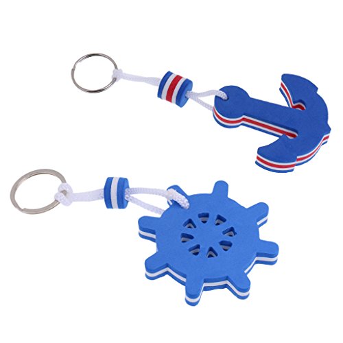 CUTICATE Schwimmend Schlüsselanhänger mit Schlüsselring Schlüsselbund Geschenk für Schwimmer, 2er Pack