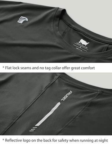 Men's UPF 50+ Sun Protection Athletic Shirts Short Sleeve Running Workout Gym Tshirts Quick Dry Swim Shirt for Rash Guard3