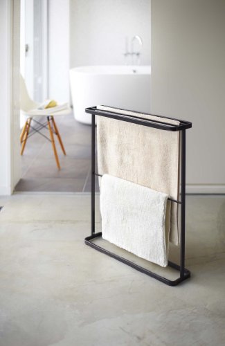 Image of YAMAZAKI home Bath Towel Hanger, Black